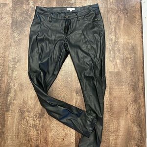 DownEast Faux leather pants